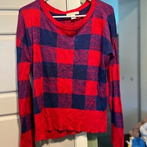Canyon River Blues Red and Blue Striped Sweater